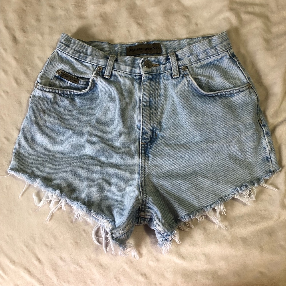 High Rise Jean Cuff Off Distressed